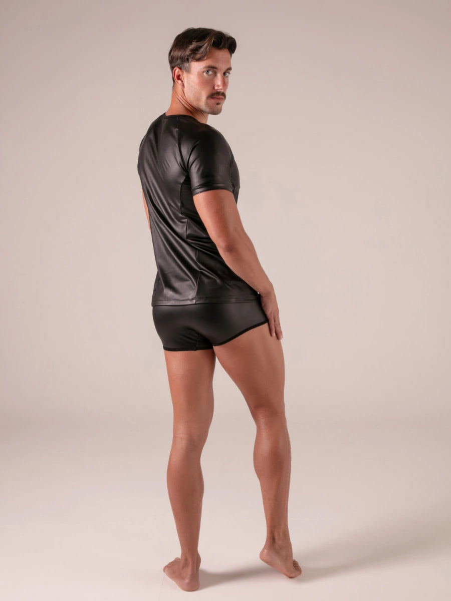 Absolu Male TOF Paris – Master T-Shirt – Absolu Male – Rückansicht – sexy maskuliner Herrenlook in Schwarz