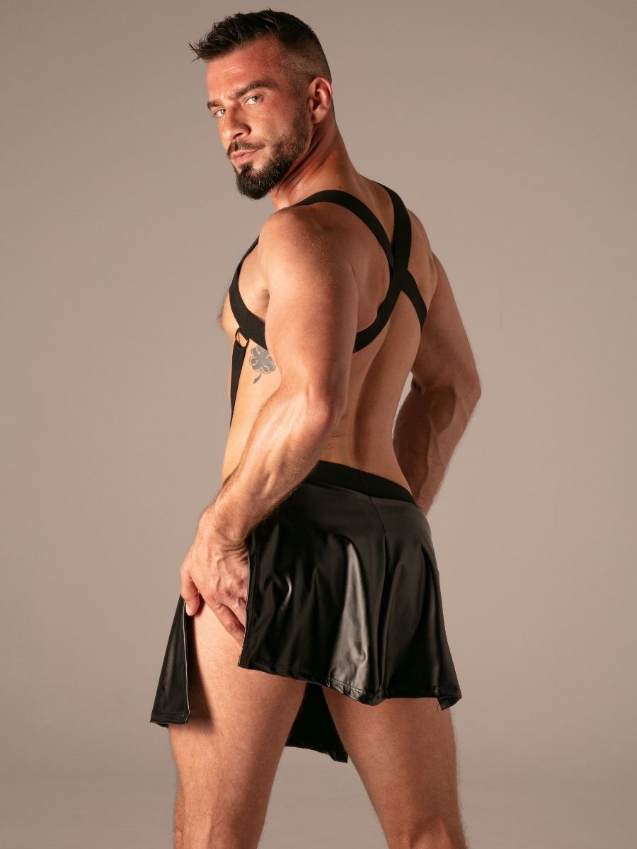 Master Zip Tablier Wetlook Noir â Absolu Male