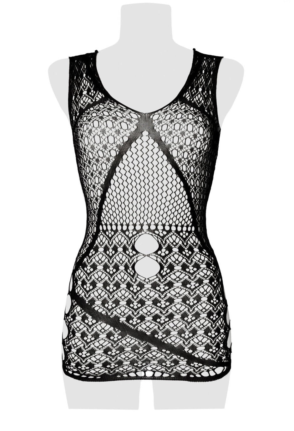 Netzkleid 20005 - Grey Velvet - Hinreissend