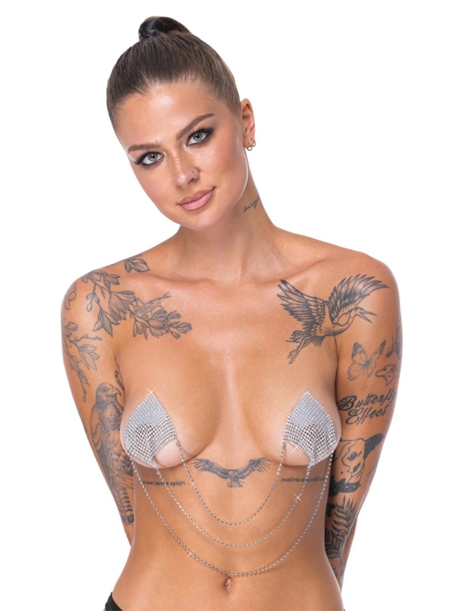 Nipple Sticker Square Silber – Cottelli Accessories - Hinreissend