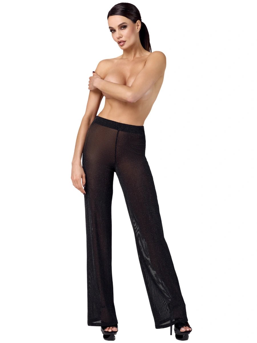 Onyx Sheer Palazzo Pants - Noir Handmade - Hinreissend