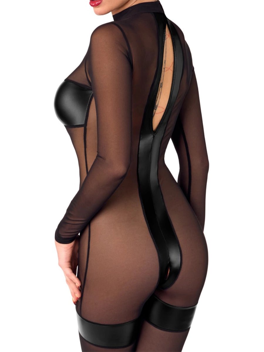 Overall ouvert Transparent – Noir Handmade - Hinreissend