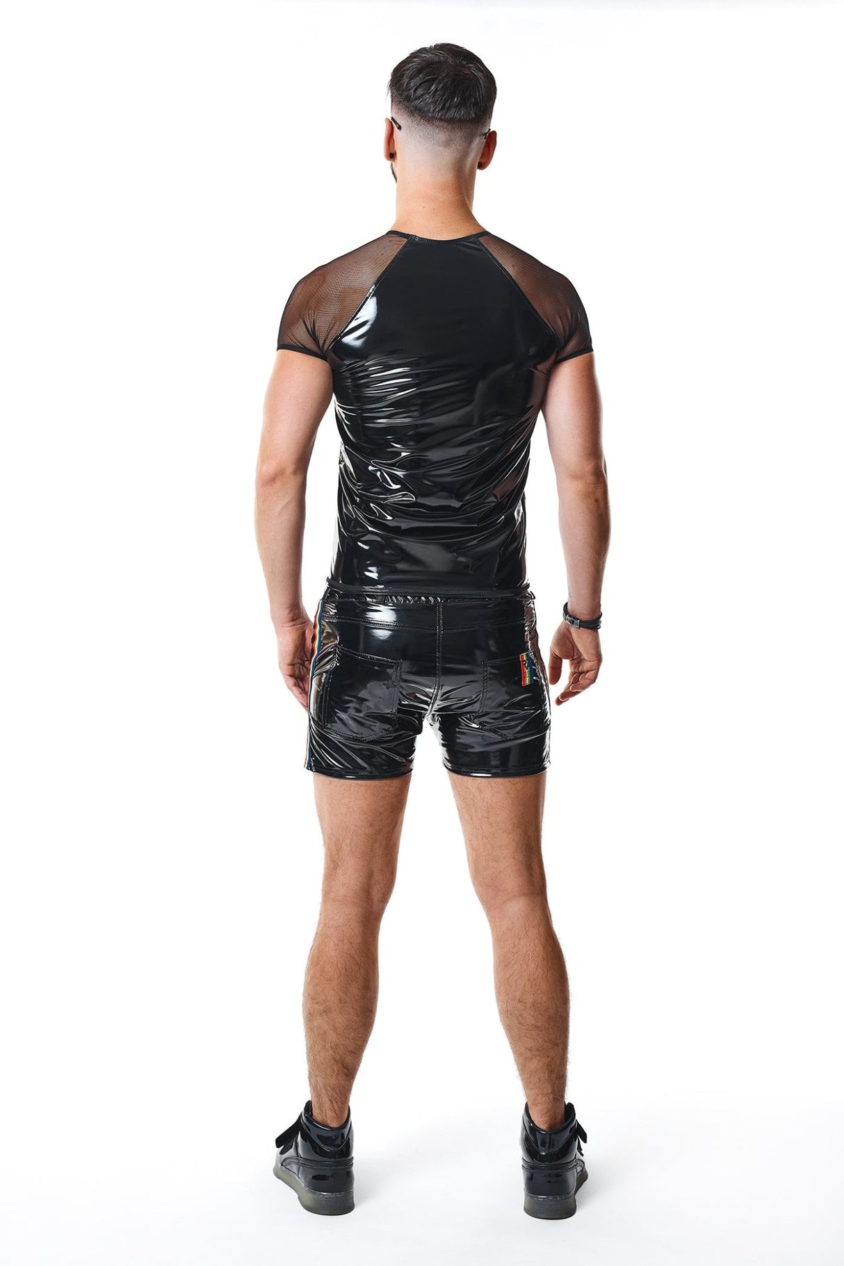 PVC Herren T-Shirt "Sandro" schwarz - Hinreissend