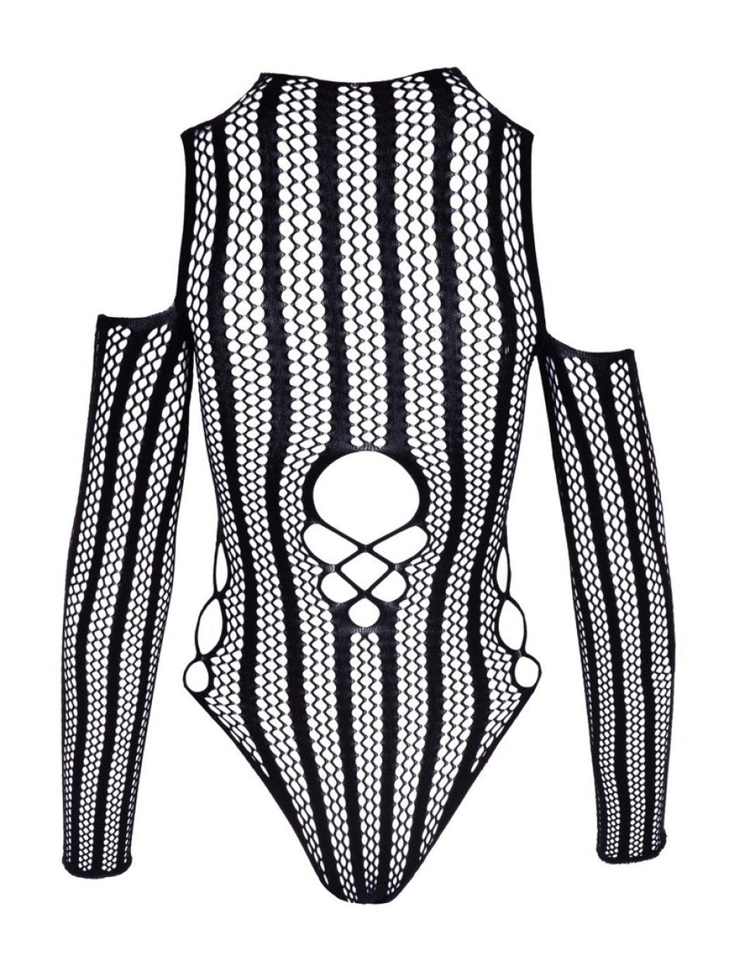 Schulterfreier Langarm - Netzbody S - L - Hinreissend