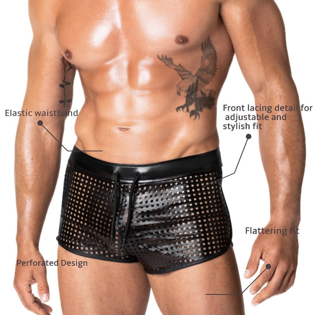 Schwarze Shorts H079 - Noir Handmade - Hinreissend