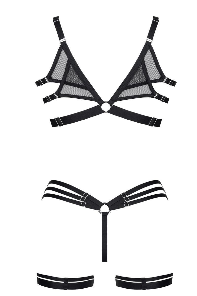 schwarzes Dessous Set ADORA - Demoniq - Hinreissend