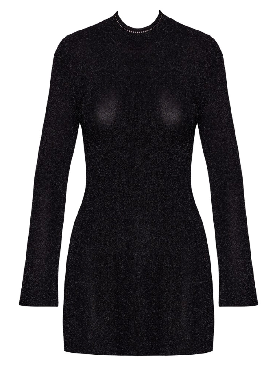 Schwarzes Glitzer - Minikleid – Noir Handmade - Hinreissend