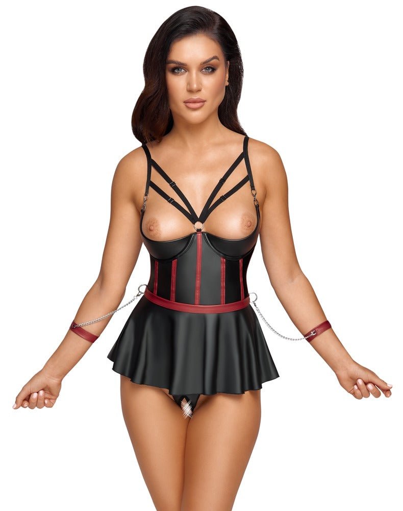 Set: Longline - Hebe, String ouvert & 2 Armfesseln - Hinreissend