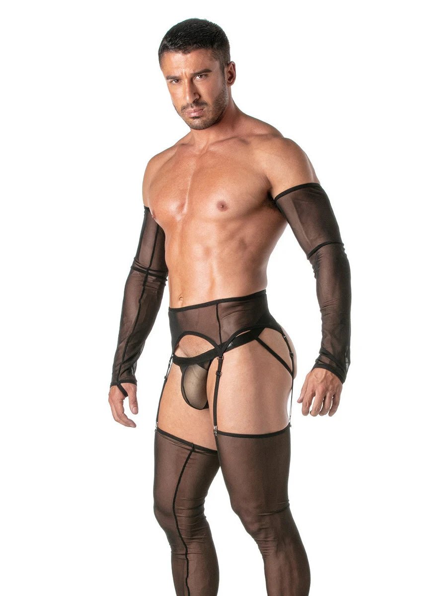 Transgressive Mesh Armstulpen Schwarz – TOF Paris - Hinreissend