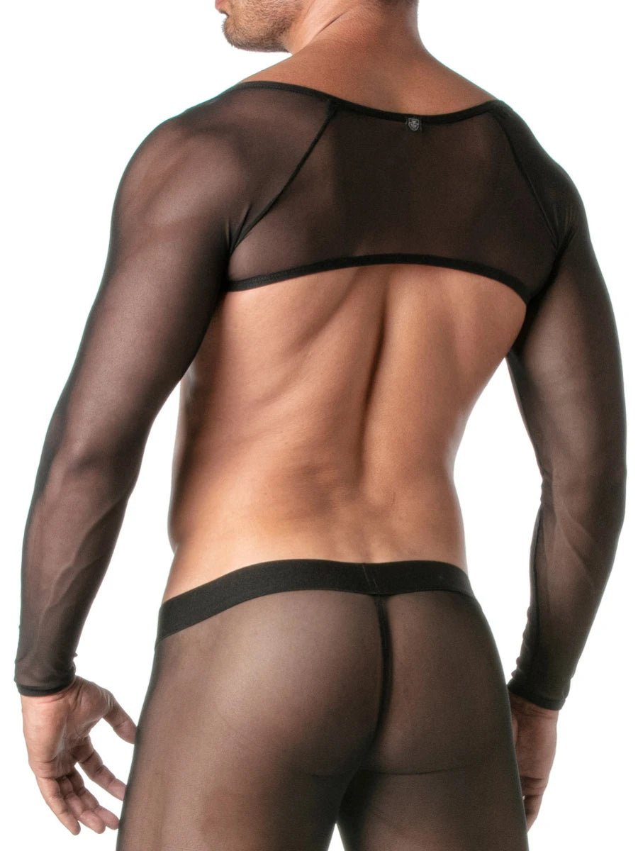 Transgressive Mesh Bolero Schwarz – TOF Paris - Hinreissend
