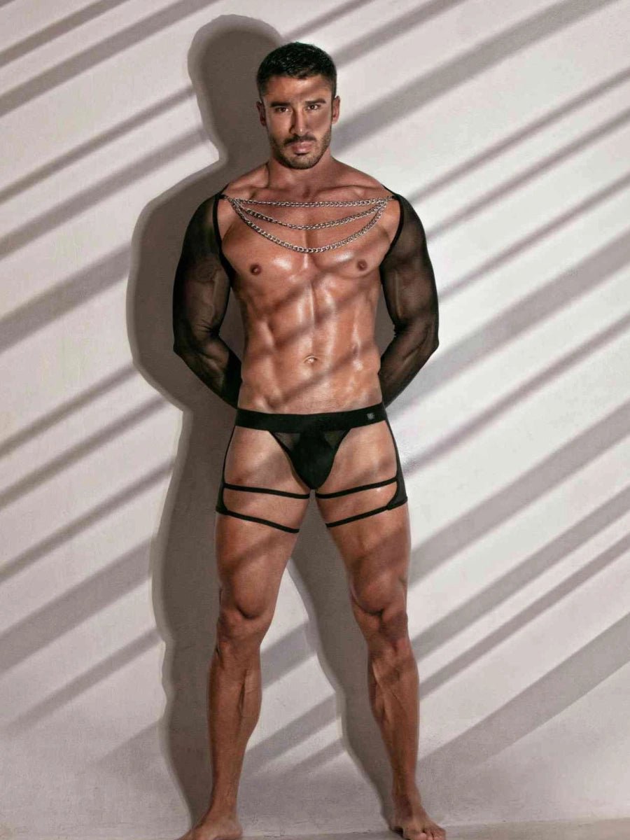 Transgressive Mesh Bolero Schwarz – TOF Paris - Hinreissend