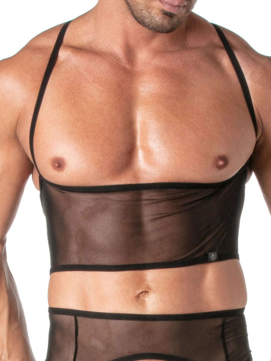 Transgressive Mesh Bustier Schwarz – TOF Paris - Hinreissend