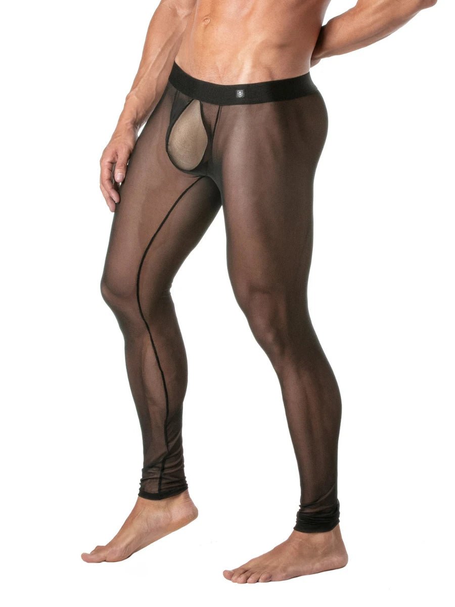 Transgressive Mesh Leggings Schwarz – TOF Paris - Hinreissend