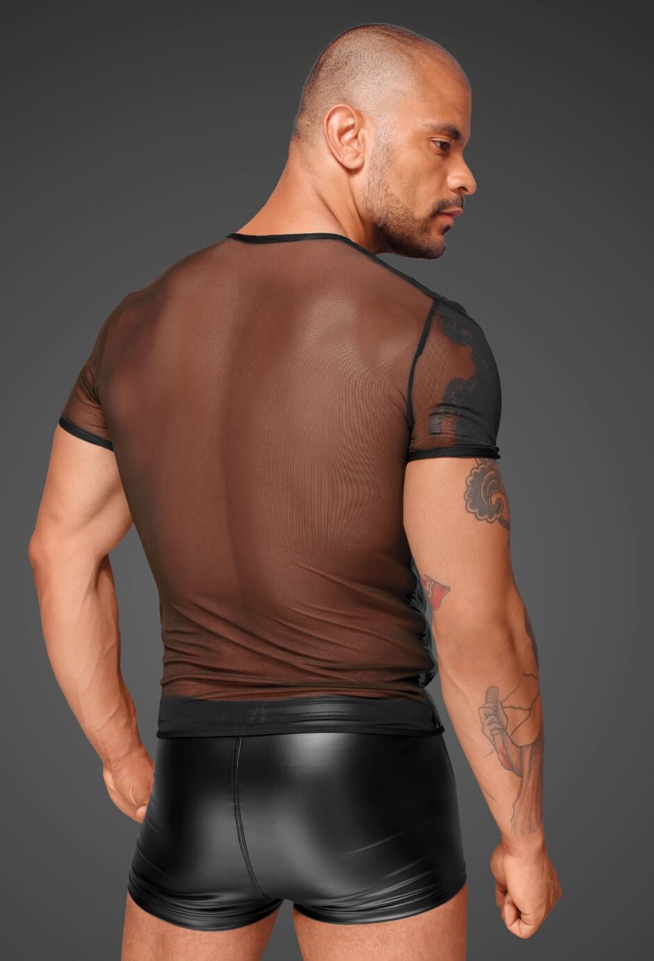 Tüllshirt H055 - Noir Handmade - Hinreissend