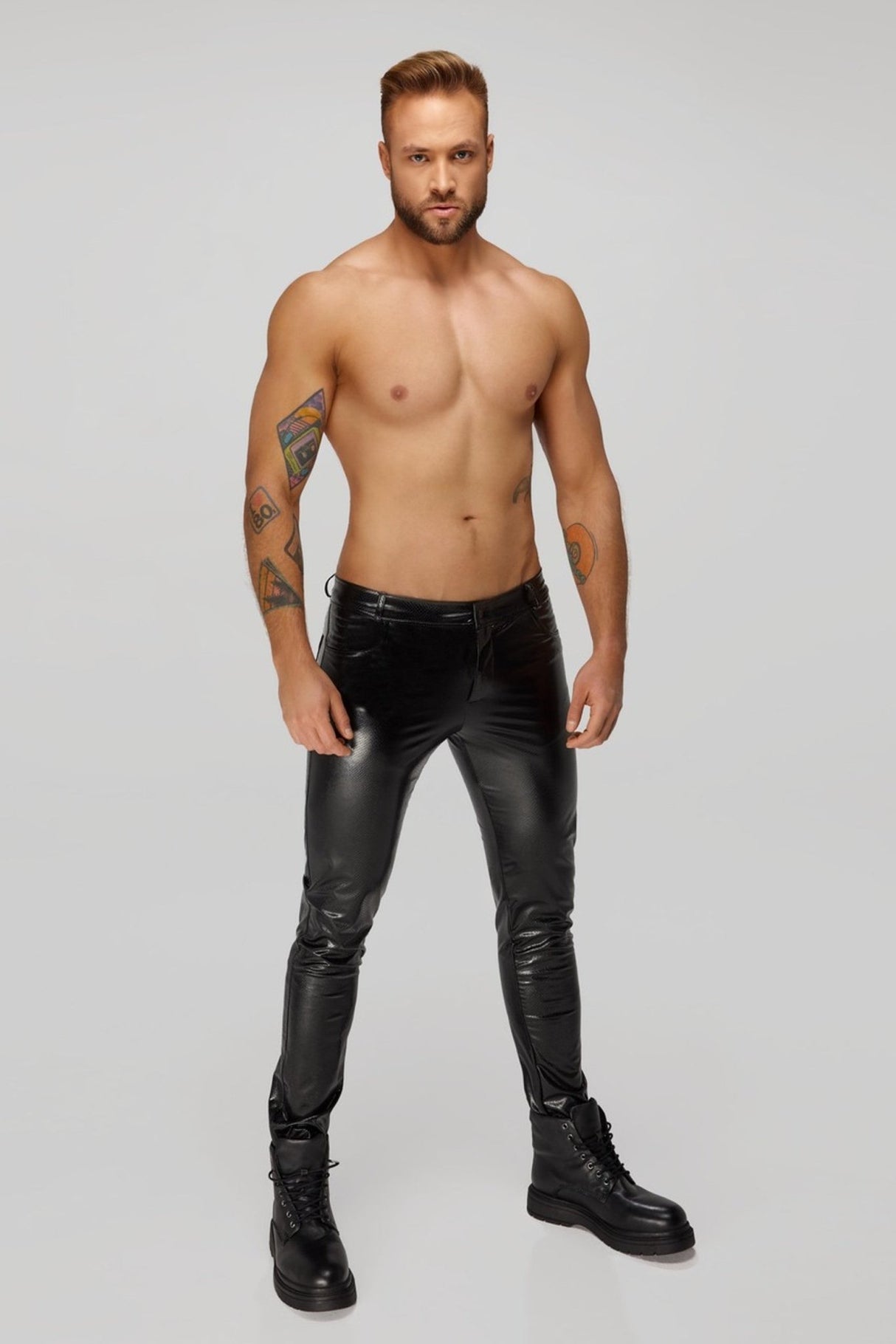 Wetlook Hose für Männer - Noir Handmade - Hinreissend