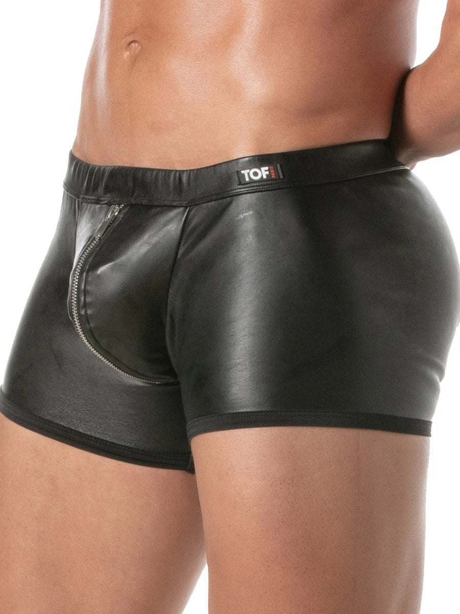 Zipped Push - Up Boxer Schwarz – TOF Paris - Hinreissend