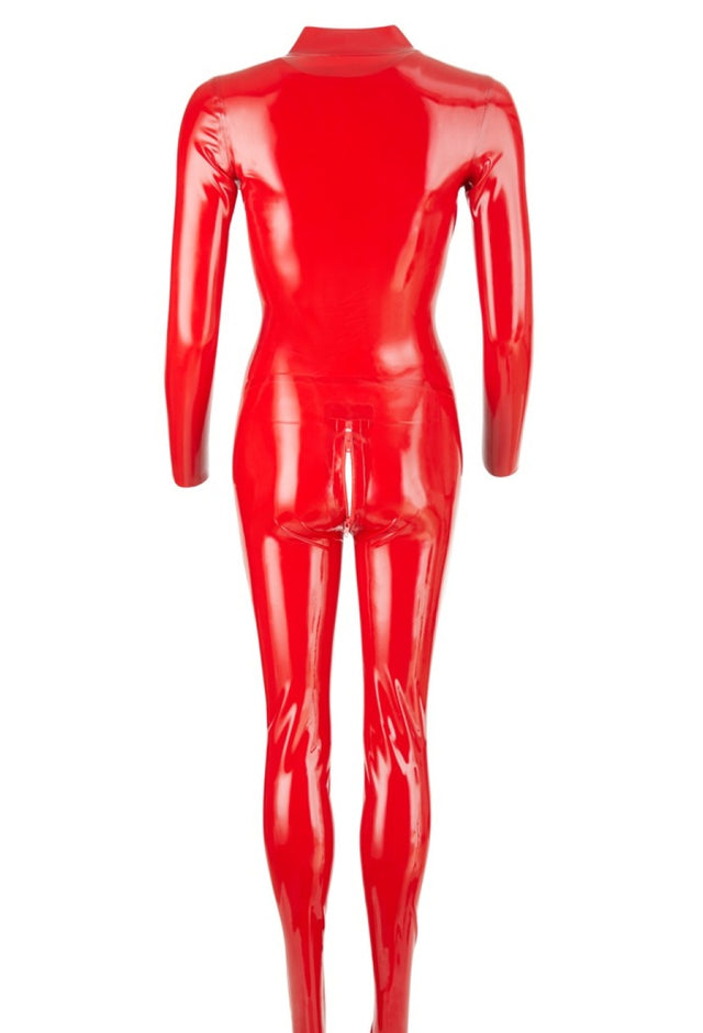 Late X Latex Catsuit rot