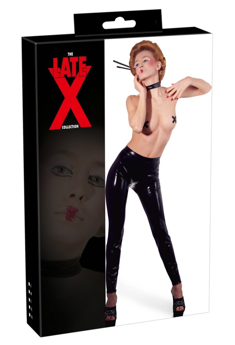 Late X Latex Leggings ouvert