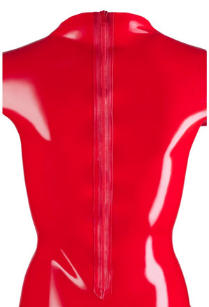 Late X Latex Minikleid rot