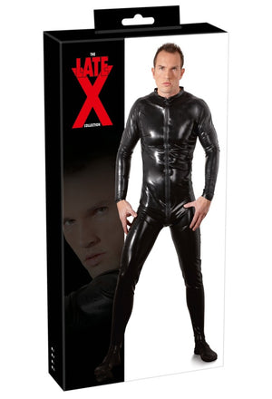 Late X Latex Herren Overall schwarz