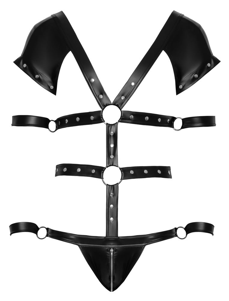 Body in Harness-Optik inkl. 4 Fesseln | Sevenjoyment BONDAGE