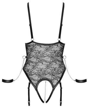 Cotelli Bondage Straps-Body ouvert in Harness-Optik