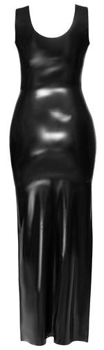 Langes Kleid aus Latex