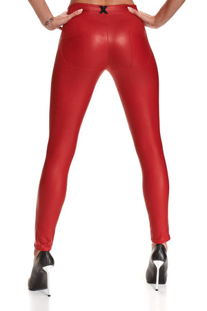 Demoniq rote Leggings Lidia - Demoniq