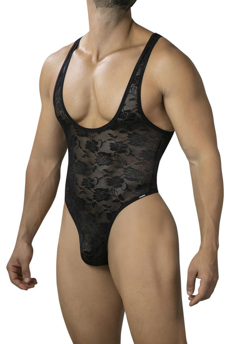 Lace Sculpt Bodysuit Schwarz Herren – CUT4MEN