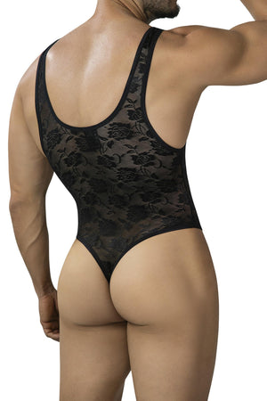 Lace Sculpt Bodysuit Schwarz Herren – CUT4MEN