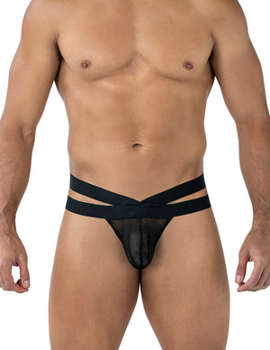 Netz-Tanga mit Netz und Bändern -R4VAGE by C4M