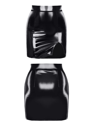 Eulalia - halblanger Lack-Rock – Demoniq