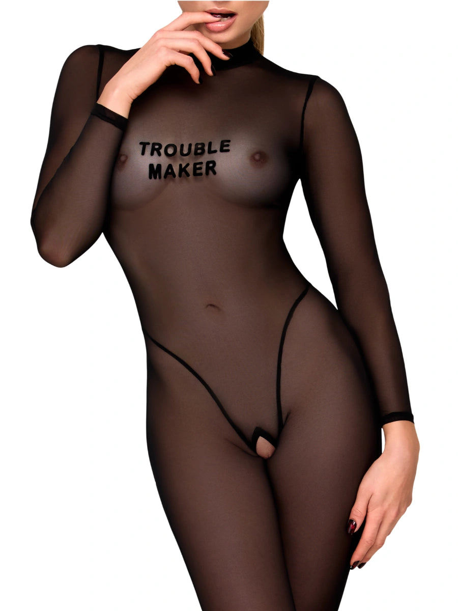 TROUBLEMAKER - Catsuit – Noir Handmade