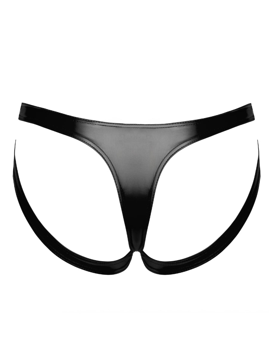 TROUBLEMAKER - Höschen mit Trägern – Noir Handmade