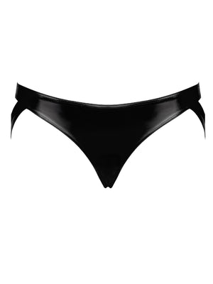 TROUBLEMAKER - Höschen mit Trägern – Noir Handmade