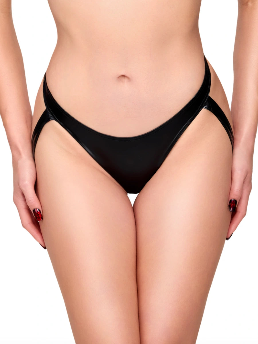 TROUBLEMAKER - Höschen mit Trägern – Noir Handmade