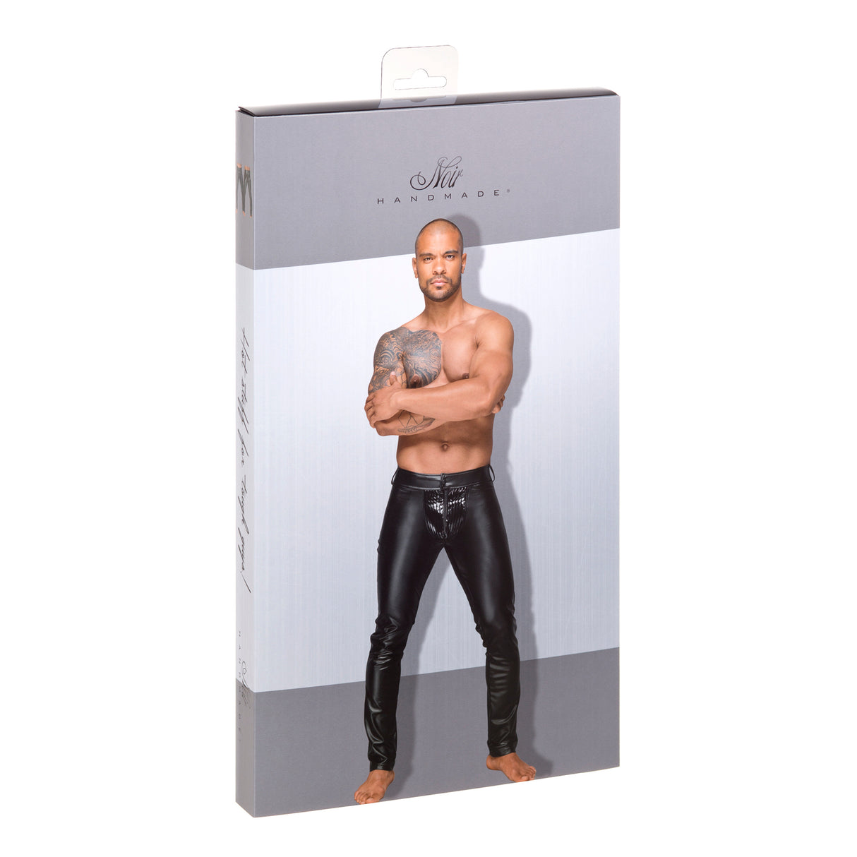 Noir Handmade for Men Herren Wetlook Hose  - Noir Handmade H051