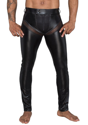 Noir Handmade for Men Herren Wetlook Hose – Noir Handmade H059