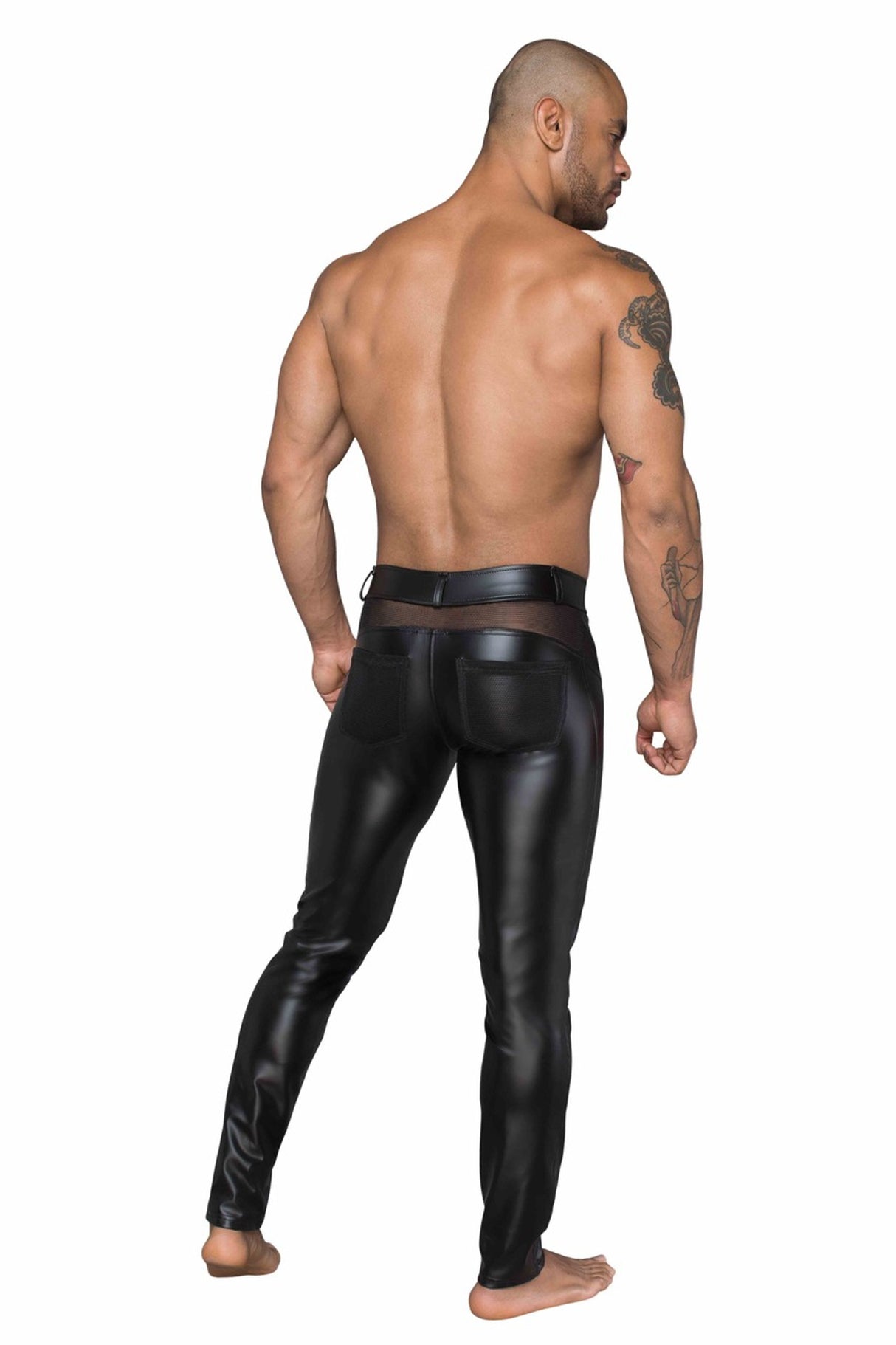 Noir Handmade for Men Herren Wetlook Hose – Noir Handmade H059