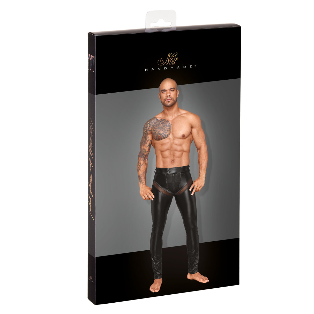 Noir Handmade for Men Herren Wetlook Hose – Noir Handmade H059