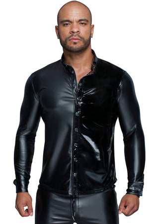 Noir Handmade for Men Wetlook Shirt für Männer H064