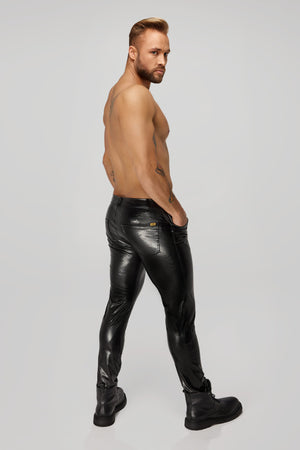 Noir Handmade for Men Wetlook Hose für Männer - Noir Handmade