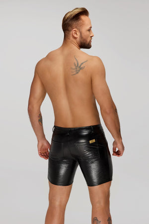 Noir Handmade for Men Wetlook Shorts "SNAKE" - Noir Handmade