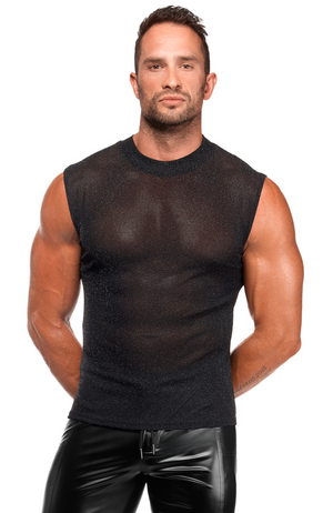 Tüll Tank Top Onyx – Noir Handmade