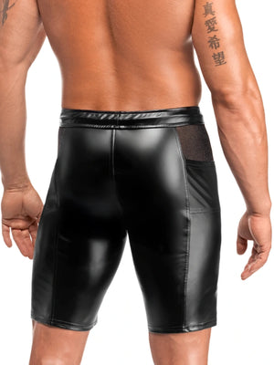 Wetlook Hybrid Biker Short – Noir Handmade