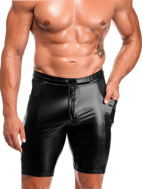 Wetlook Hybrid Biker Short – Noir Handmade