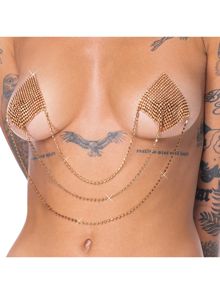Nipple Sticker Square Gold – Cottelli Accessories