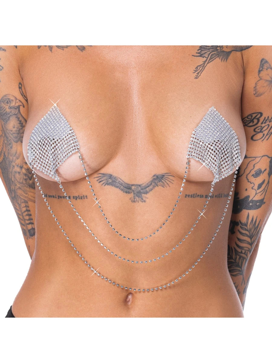 Nipple Sticker Square Silber – Cottelli Accessories