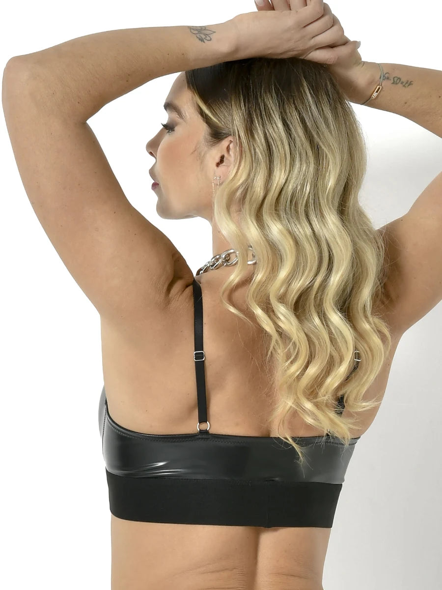 Jade Patent Leather Bra – Patrice Catanzaro