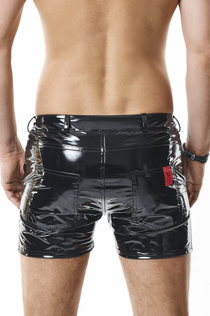 Herren PVC Shorts "Fabiano" schwarz